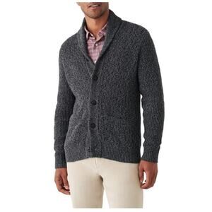Faherty Marled Cotton Cashmere Shawl Collar Cardigan Mens XXL